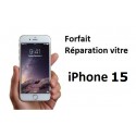 Forfait réparation vitre iPhone 15