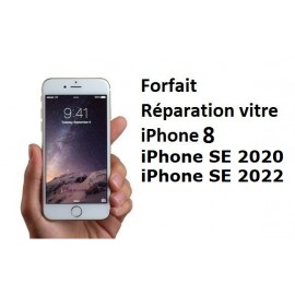 Forfait réparation vitre iPhone 8 ou SE 2020 ou SE 2022